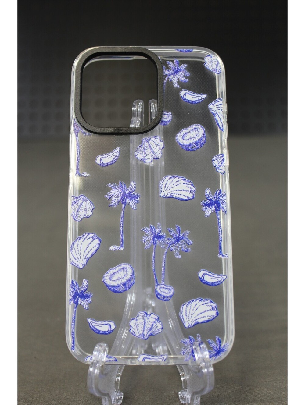 Chic Fleur iPhone 15 Pro Max Purple Shell Clear Case
